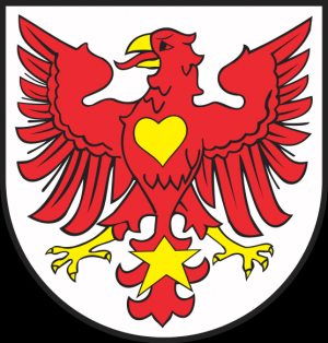 Herb Miasta Drezdenko Uchwałą Nr XXX/183/96 Rady Miejskiej w Drezdenku z dnia 30 grudnia 1996 roku został zatwierdzony herb...